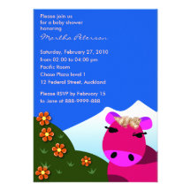Invitation de baby shower : MOO 003