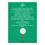 Invitation de baby shower pour la sortie de golf d