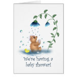 Invitation de baby shower - tba carte de vœux