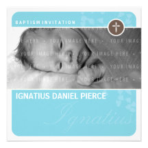 INVITATION DE BAPTÊME DE PHOTO : : tache 7SQ de co