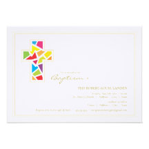 Invitation de baptême du baptême |