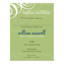 INVITATION DE BAPTÊME : : mode 8 de concepteur Carte Postale
