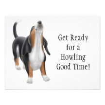 Invitation de basset d'hurlement