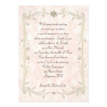 Invitation de bat mitzvah d'aquarelle de pêche