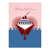 Invitation de bateau de croisière de Bells de mari