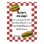 invitation de BBQ cartes postales