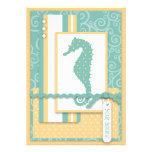 Invitation de bébé d'hippocampe