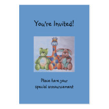 invitation de bébé modèle de carte de visite