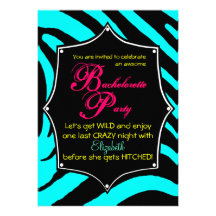 Invitation de bleu de partie de Bachelorette de pe