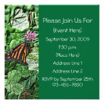 Invitation de carré de nature de papillon de monar