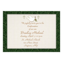 Invitation de colombe de chrétien