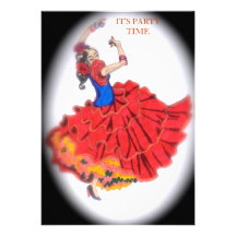 Invitation de danseur de flamenco
