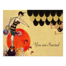Invitation de ~ de fille de natation