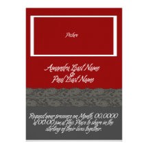 Invitation de dentelle marron et gris d'image