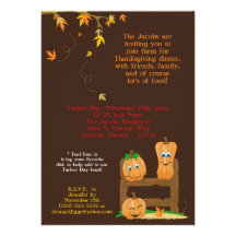 invitation de dîner de thanksgiving de l'automne 5