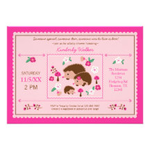 Invitation de douche de bébé de famille de hérisso