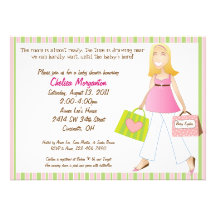 Invitation de douche de bébé de maman d'achats ave