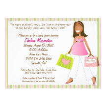 Invitation de douche de bébé de maman d'achats ave