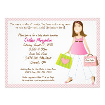 Invitation de douche de bébé de maman d'achats ave