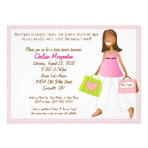 Invitation de douche de bébé de maman d'achats ave