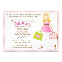 Invitation de douche de bébé de maman d'achats ave