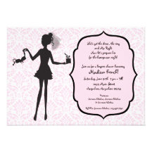 Invitation de douche de lingerie de partie de Bach