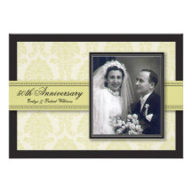 Invitation de fête d'anniversaire de damassé de ru