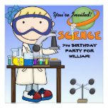 Invitation de fête d'anniversaire de la Science de