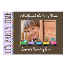 Invitation de fête d'anniversaire de l'enfant de t