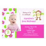 Invitation de fête d'anniversaire de photo de sing