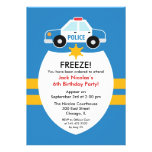 Invitation de fête d'anniversaire de police