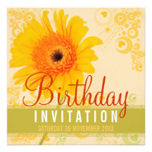 Invitation de fête d'anniversaire de soleil de jar