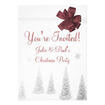 Invitation de fête de Noël d'album
