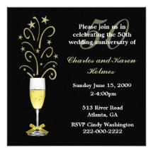 Invitation de fête élégante d'anniversaire de mari