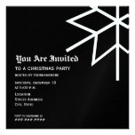 Invitation de flocon de neige de fête de Noël - no