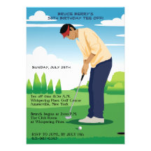Invitation de golf de fantôme
