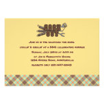 Invitation de Jacquard de barbecue