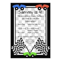 Invitation de jour de course