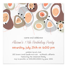 Invitation de l'adolescence adulte de fête d'anniv