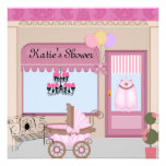 Invitation de MAGASIN de baby shower pour la fille
