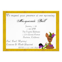 Invitation de mardi gras de farceur