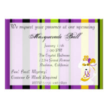 Invitation de mardi gras de la Reine