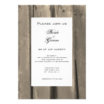 Invitation de mariage campagnard
