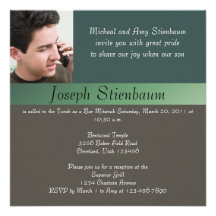 Invitation de Mitzvah de barre