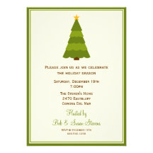 Invitation de partie d'arbre de Noël