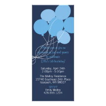 Invitation de partie de bouquet de ballon