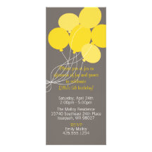 Invitation de partie de bouquet de ballon