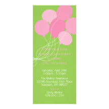 Invitation de partie de bouquet de ballon