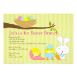 Invitation de partie de brunch de Pâques de lapin 