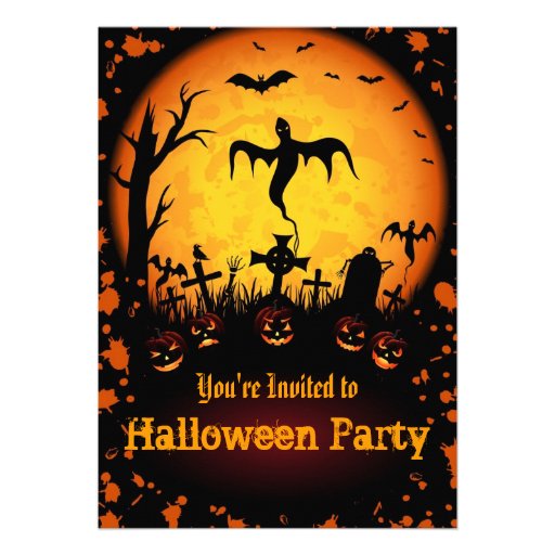 Invitation de partie de Halloween